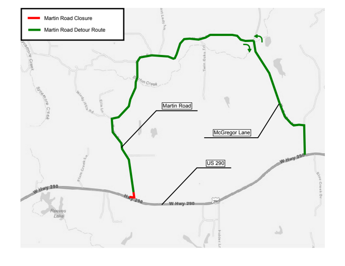 Construction project closes Martin Road for eight months 