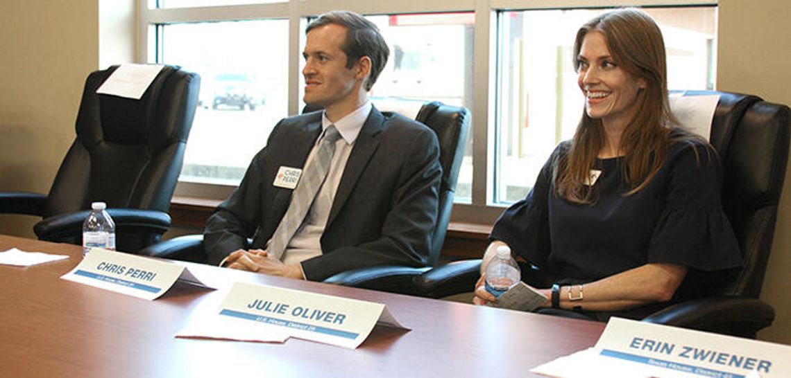 Democratic run-off candidates debate before full crowd