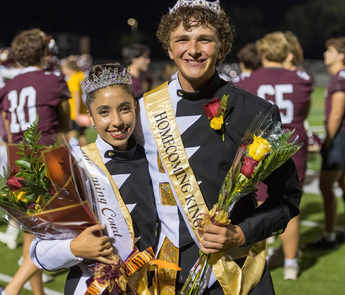 Dripping Springs High School crowns Homecoming King and Queen Dripping Springs High School crowns Homecoming King and Queen