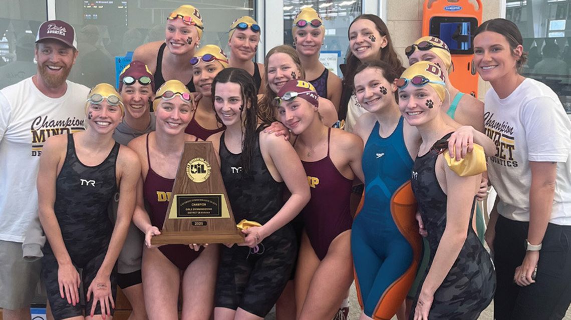 Dripping Springs High School girls swim team captures District title