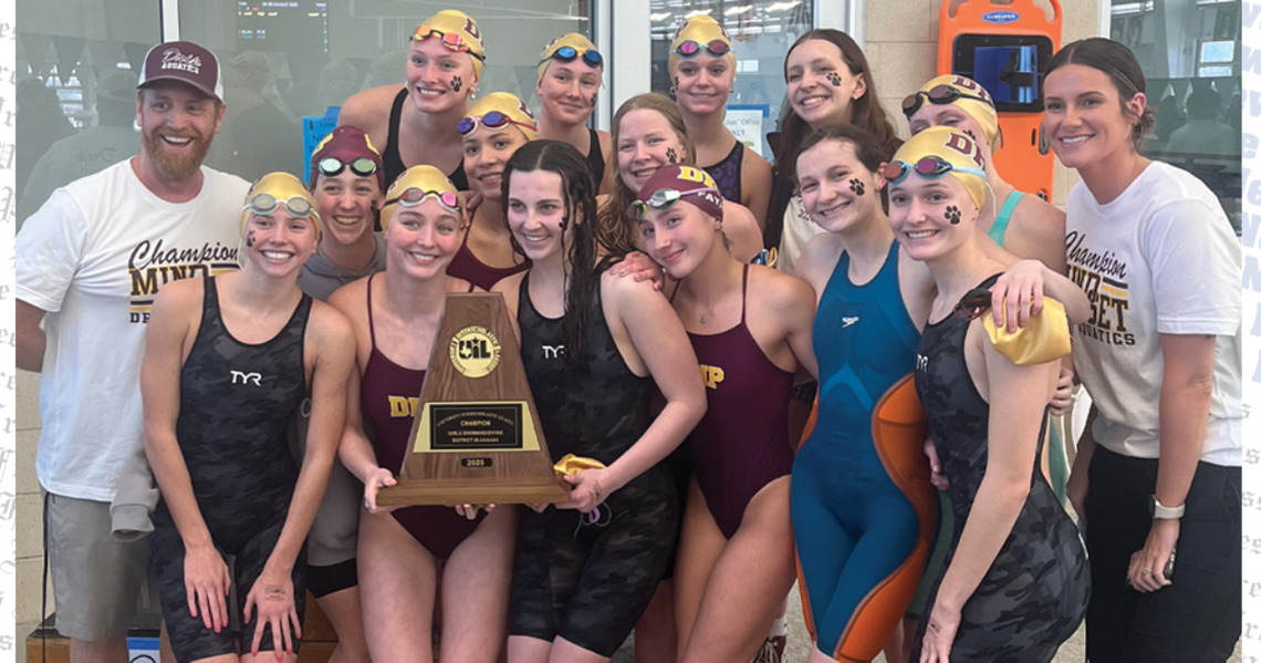 Dripping Springs High School girls swim team captures District title