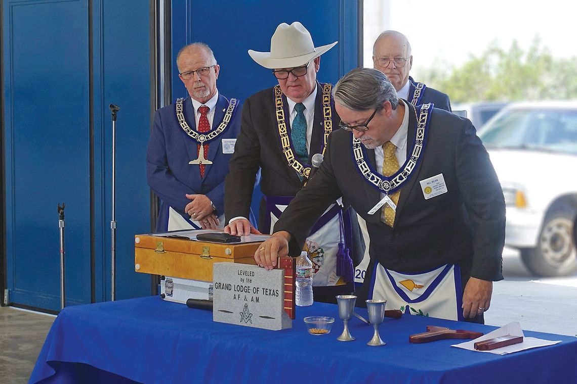 Dripping Springs Rambo Masonic Lodge participates in cornerstone ceremony Dripping Springs Rambo Masonic Lodge participates in cornerstone ceremony