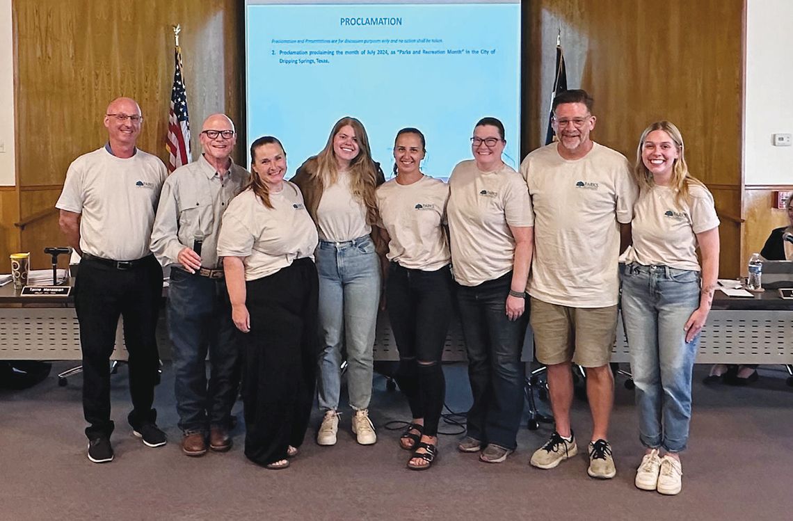 Dripping Springs recognizes Parks & Recreation Month Dripping Springs recognizes Parks & Recreation Month