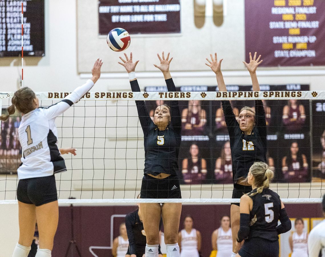 Dripping Springs Tigers volleyball sweeps Johnson Jaguars Dripping Springs Tigers volleyball sweeps Johnson Jaguars