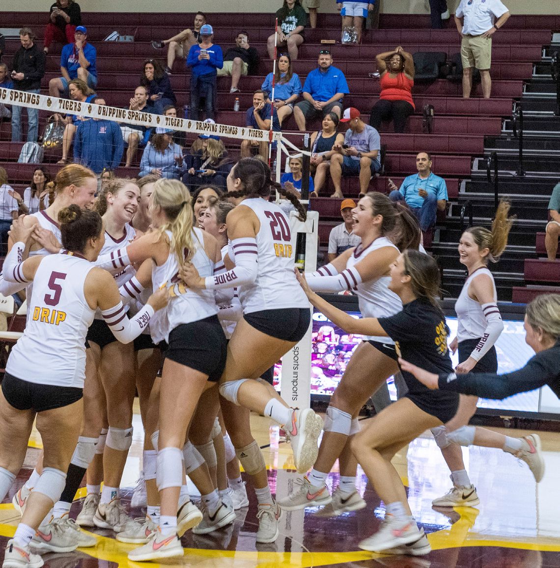Dripping Springs Tigers volleyball team makes dramatic comeback win Dripping Springs Tigers volleyball team makes dramatic comeback win