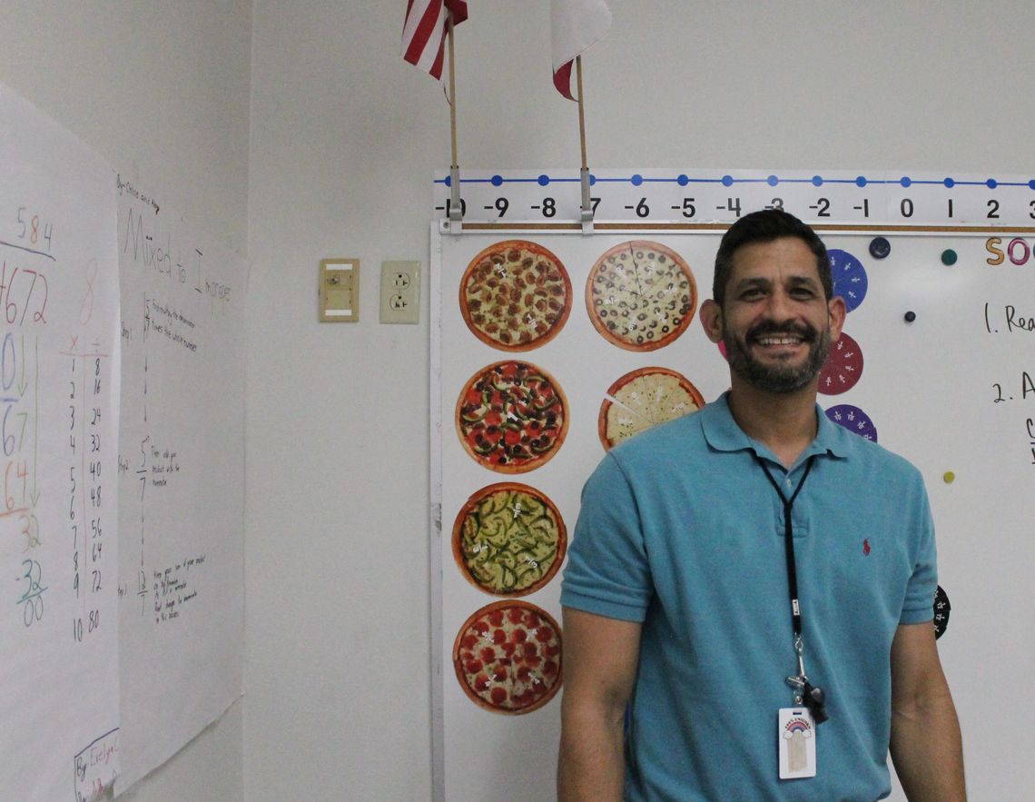 Elementary math teacher connects with students with classroom store