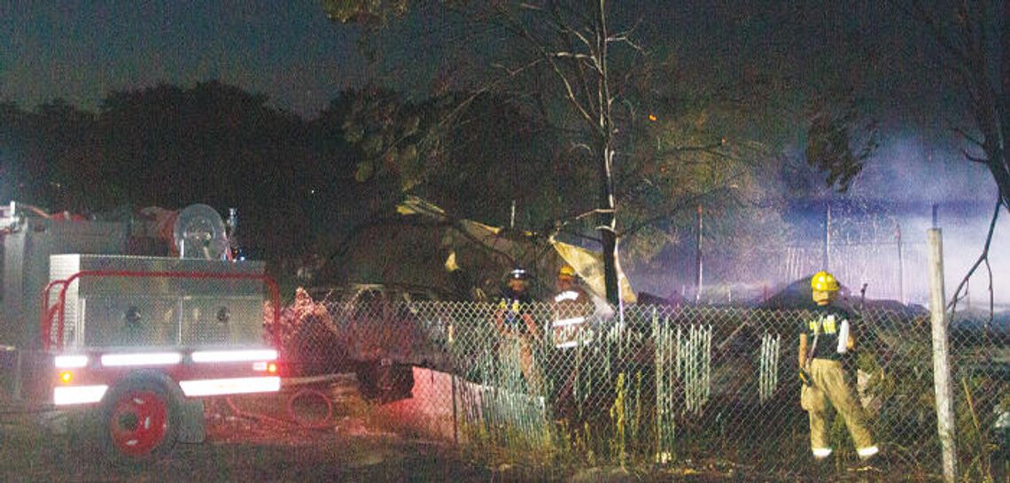 Fire claims home