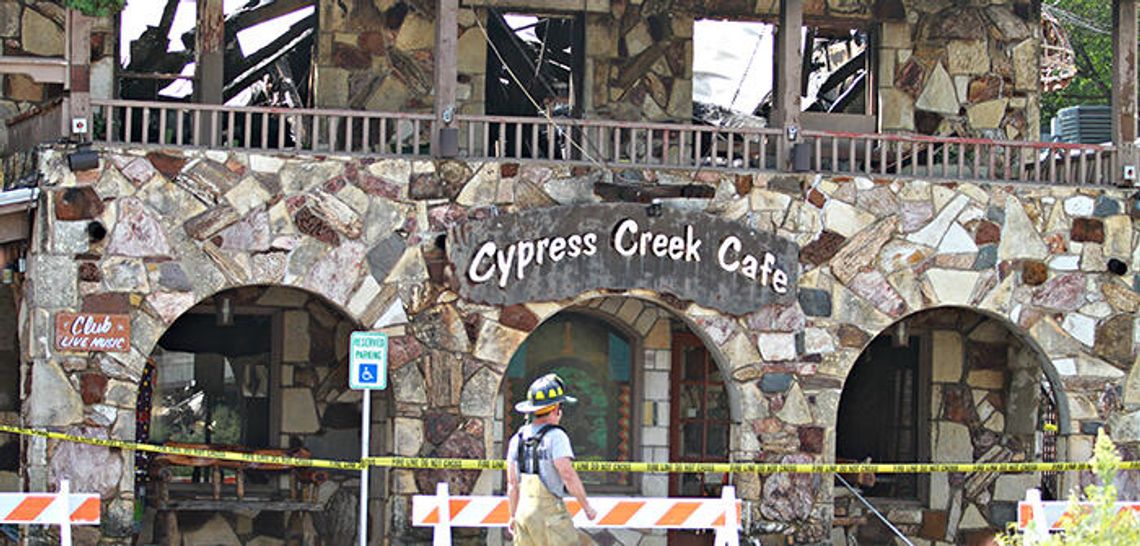Fire guts iconic Wimberley square business