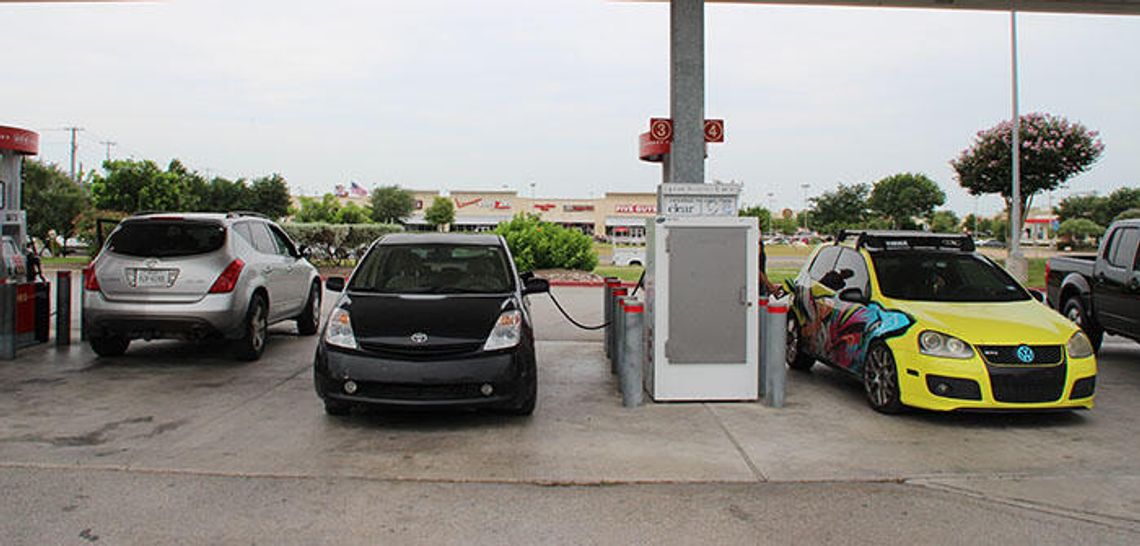 Future gas station fuels protest