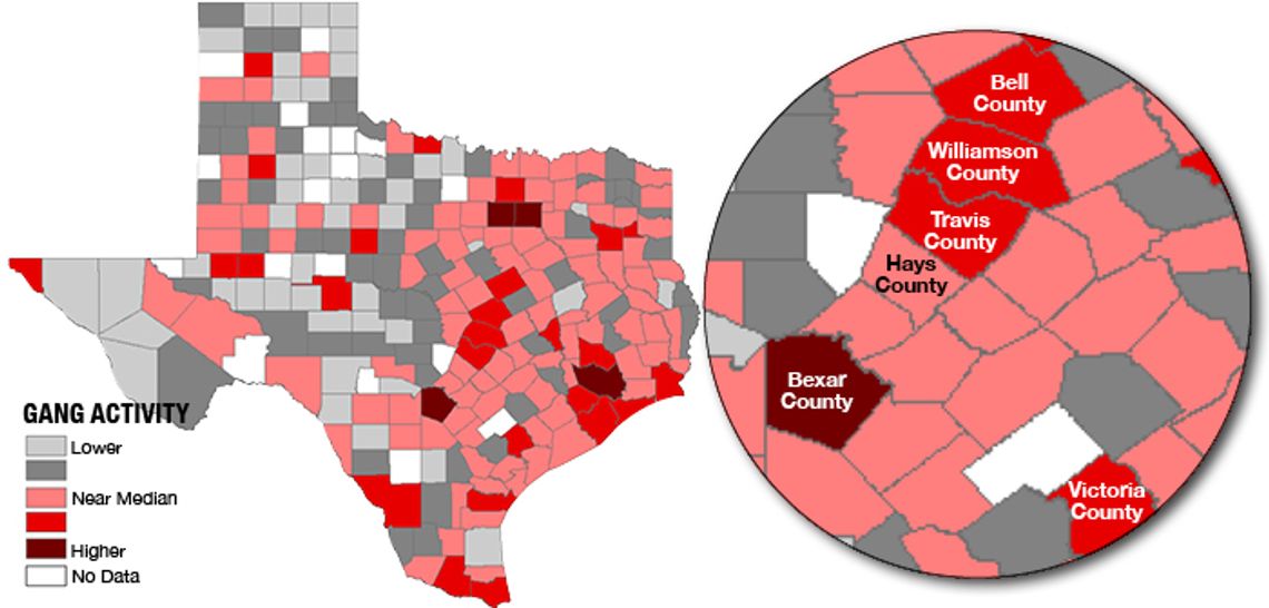 Gang activity funneling into Hays County
