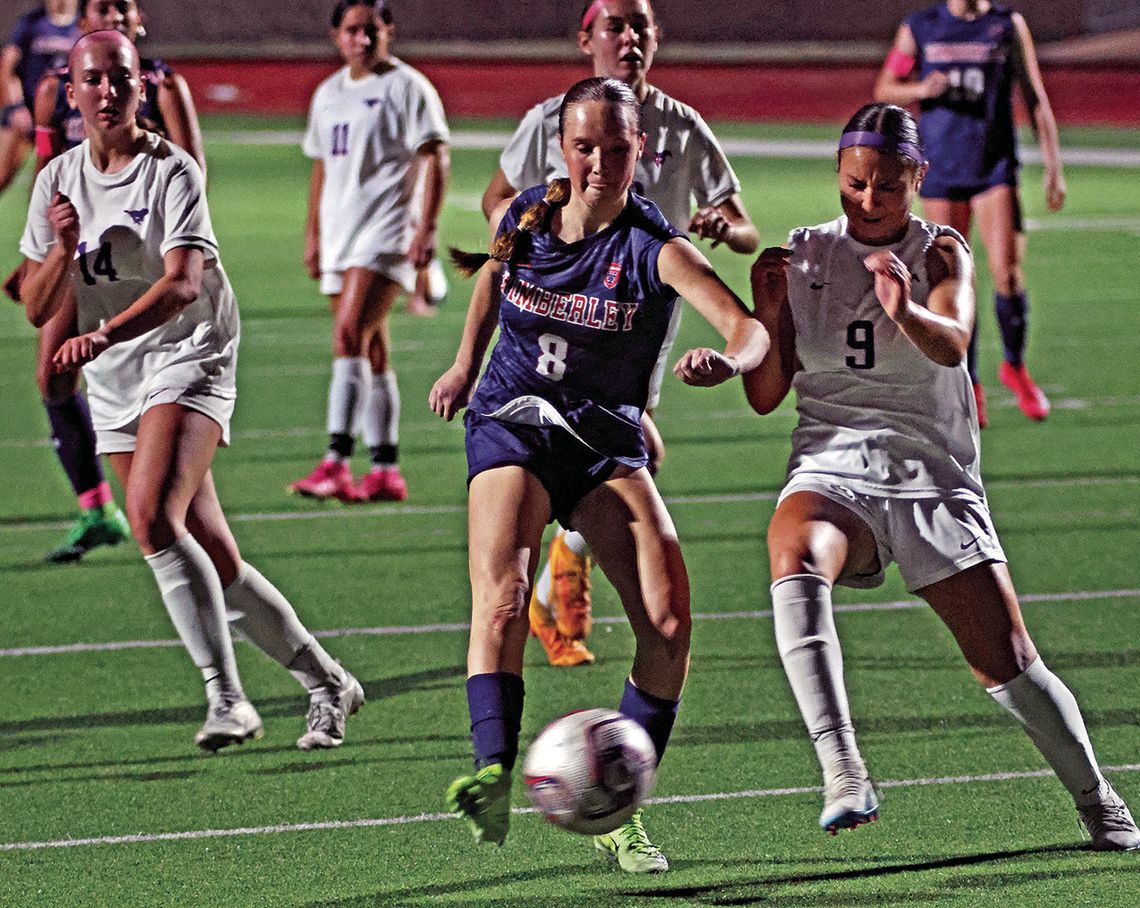 Hat-trick plus two for 5-0 win for Lady Texans soccer