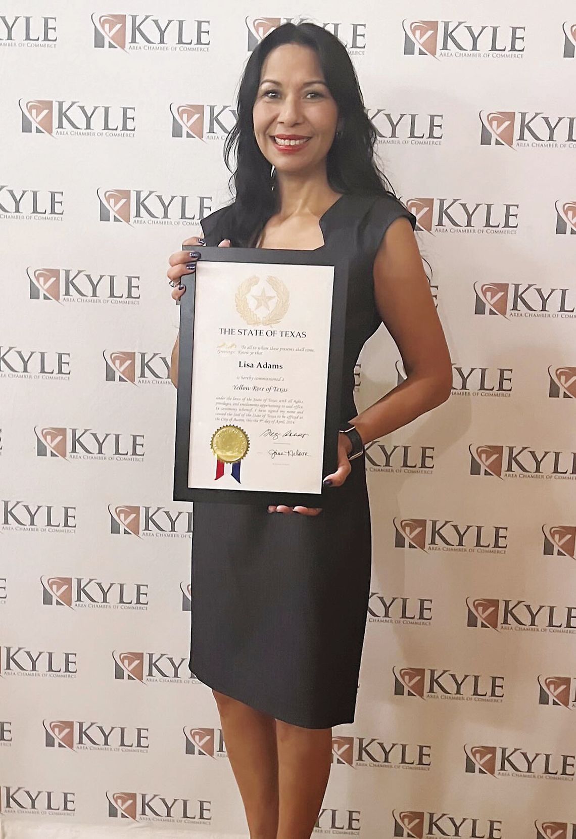Hats Off For Veterans CEO honored with Yellow Rose of Texas Award Hats Off For Veterans CEO honored with Yellow Rose of Texas Award