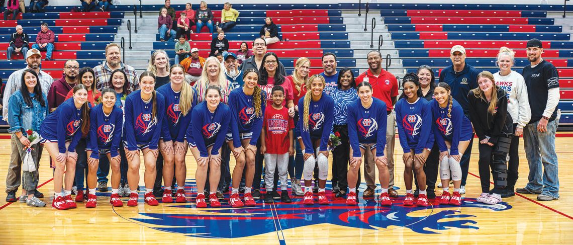Hawks girls basketball overcomes Lockhart Lions