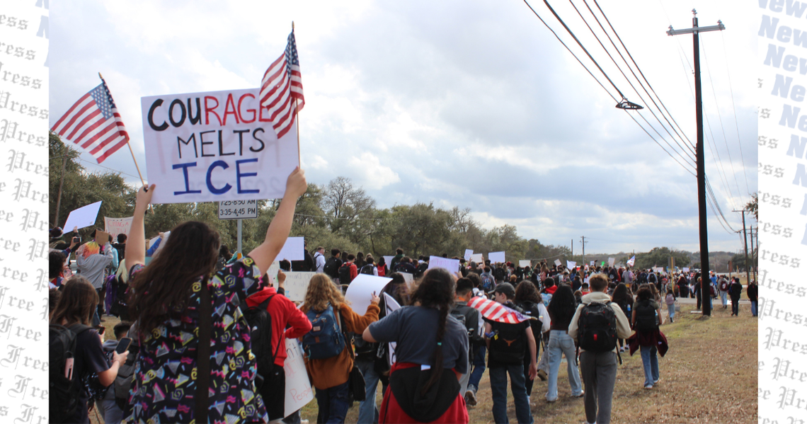 Hays CISD students join others nationwide in ICE protests