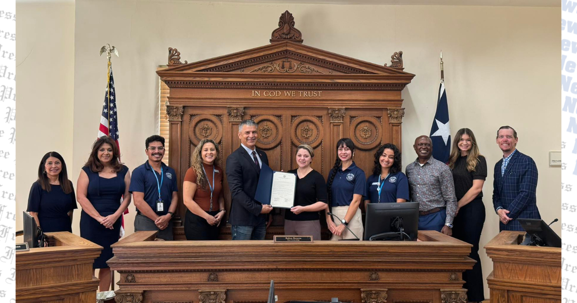 Hays County Commissioners Court holds tax rate hearing, recognizes proclamations