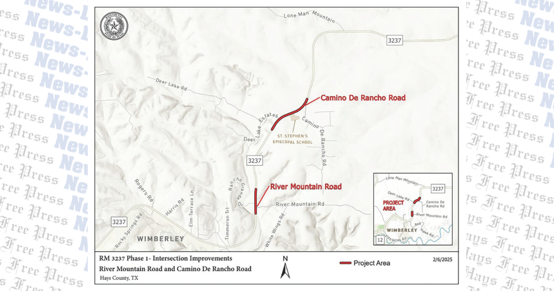 Hays County widens RM 3237 in Wimberley