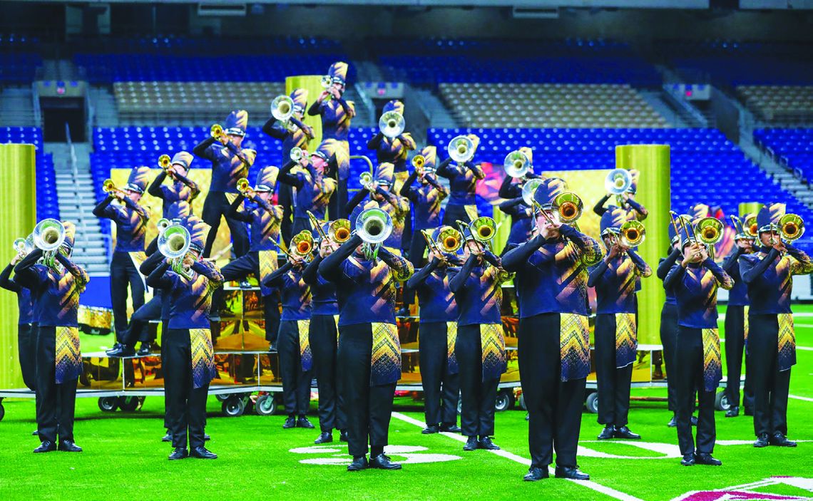 Hays Hawk Band, Guard competes at UIL 5A State Marching Contest