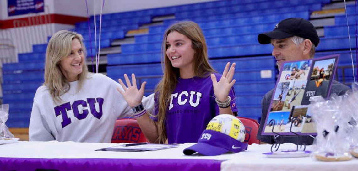 Hays volleyballer signs to play with TCU Hays volleyballer signs to play with TCU