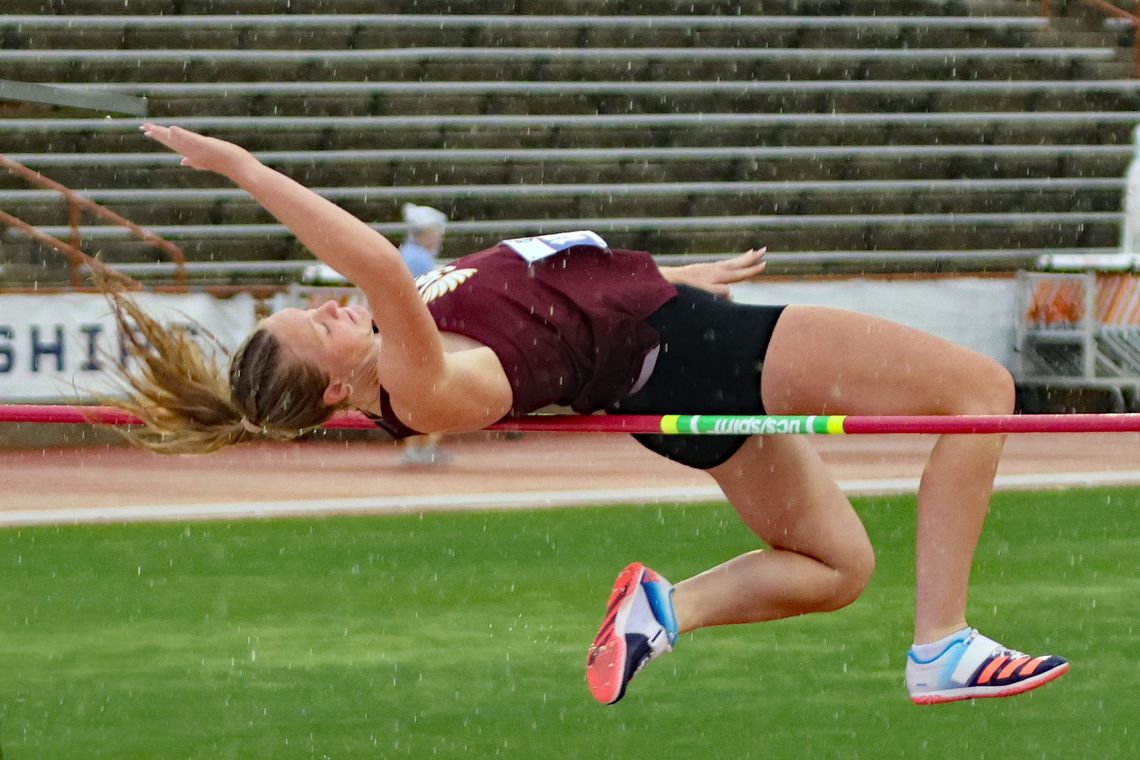 High jumper finishes on high note High jumper finishes on high note