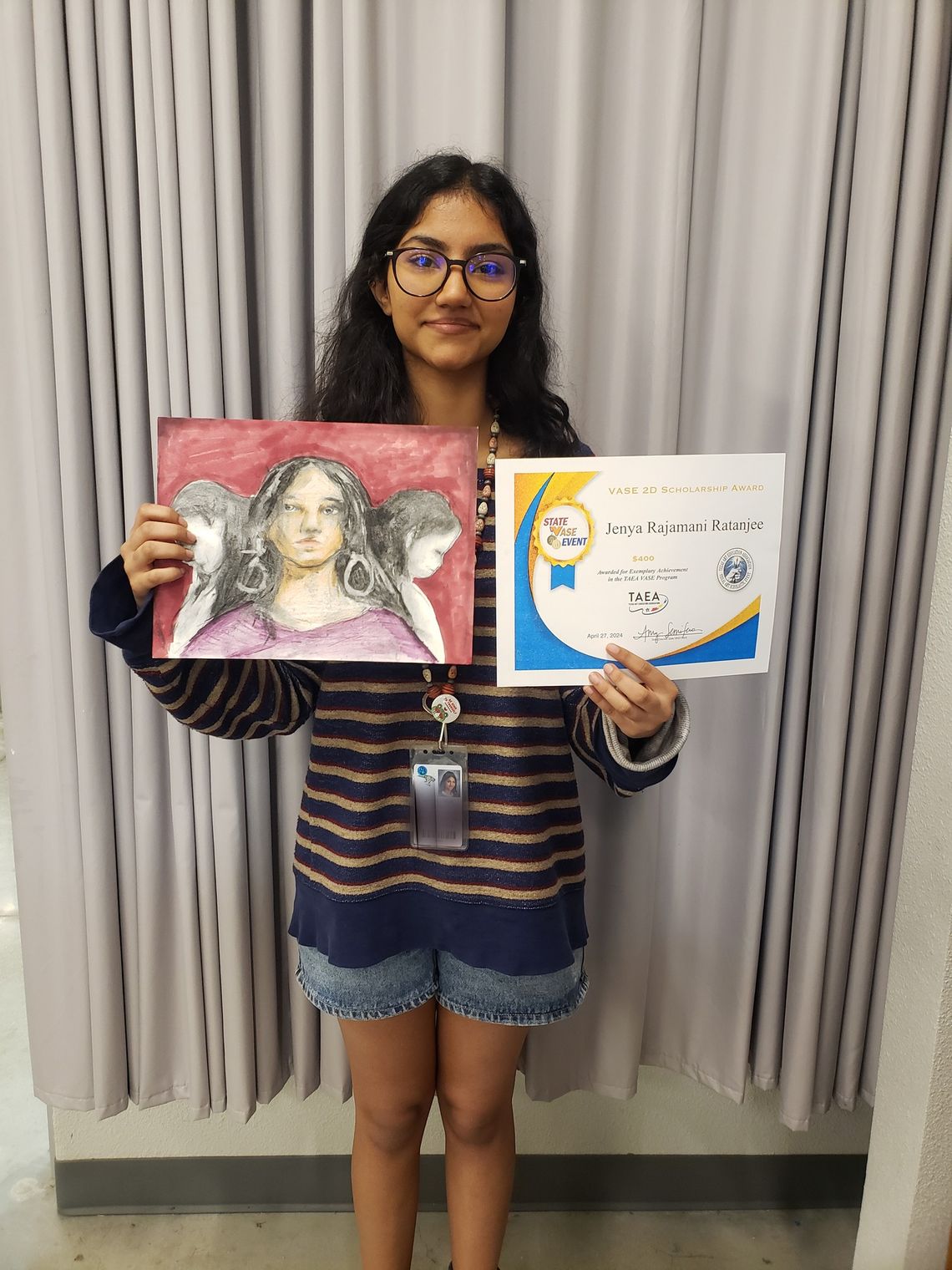 Johnson High School student awarded Texas art scholarship Johnson High School student awarded Texas art scholarship