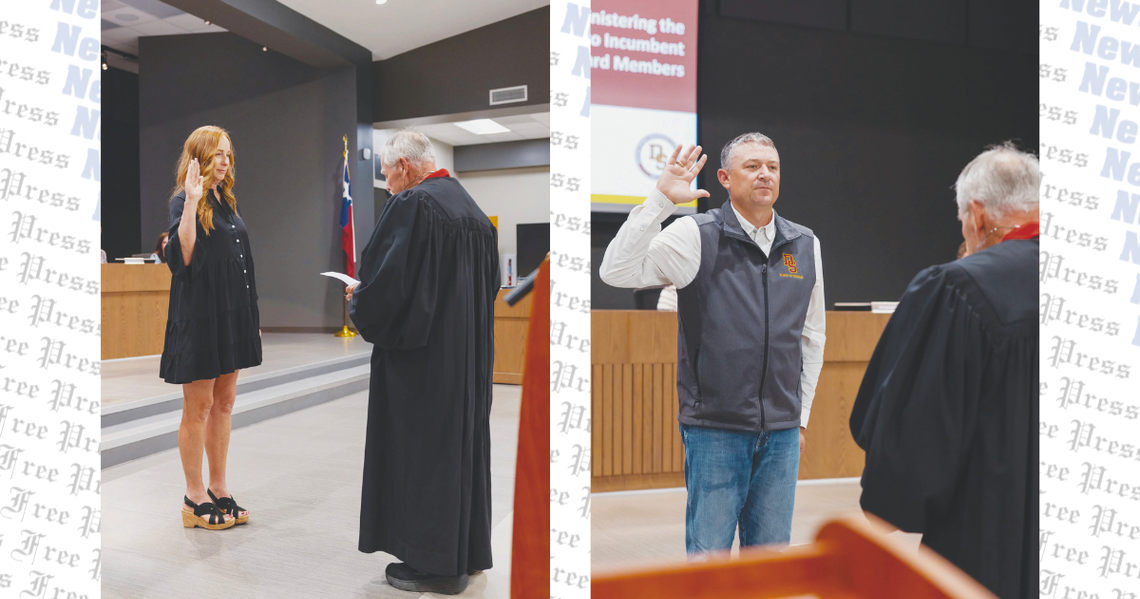 Kim Cousins, Rob McClelland sworn in on Dripping Springs ISD Board of Trustees