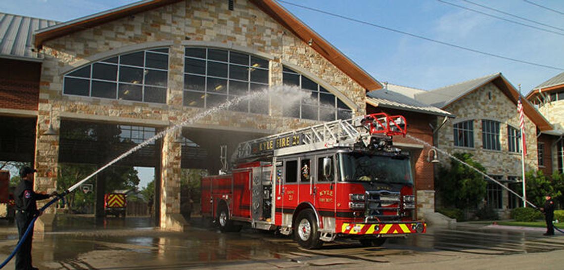 Kyle Fire Department christen new truck