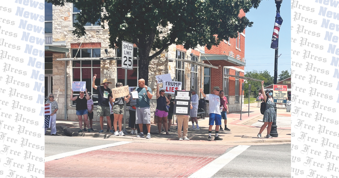 Kyle participates in No Kings protest