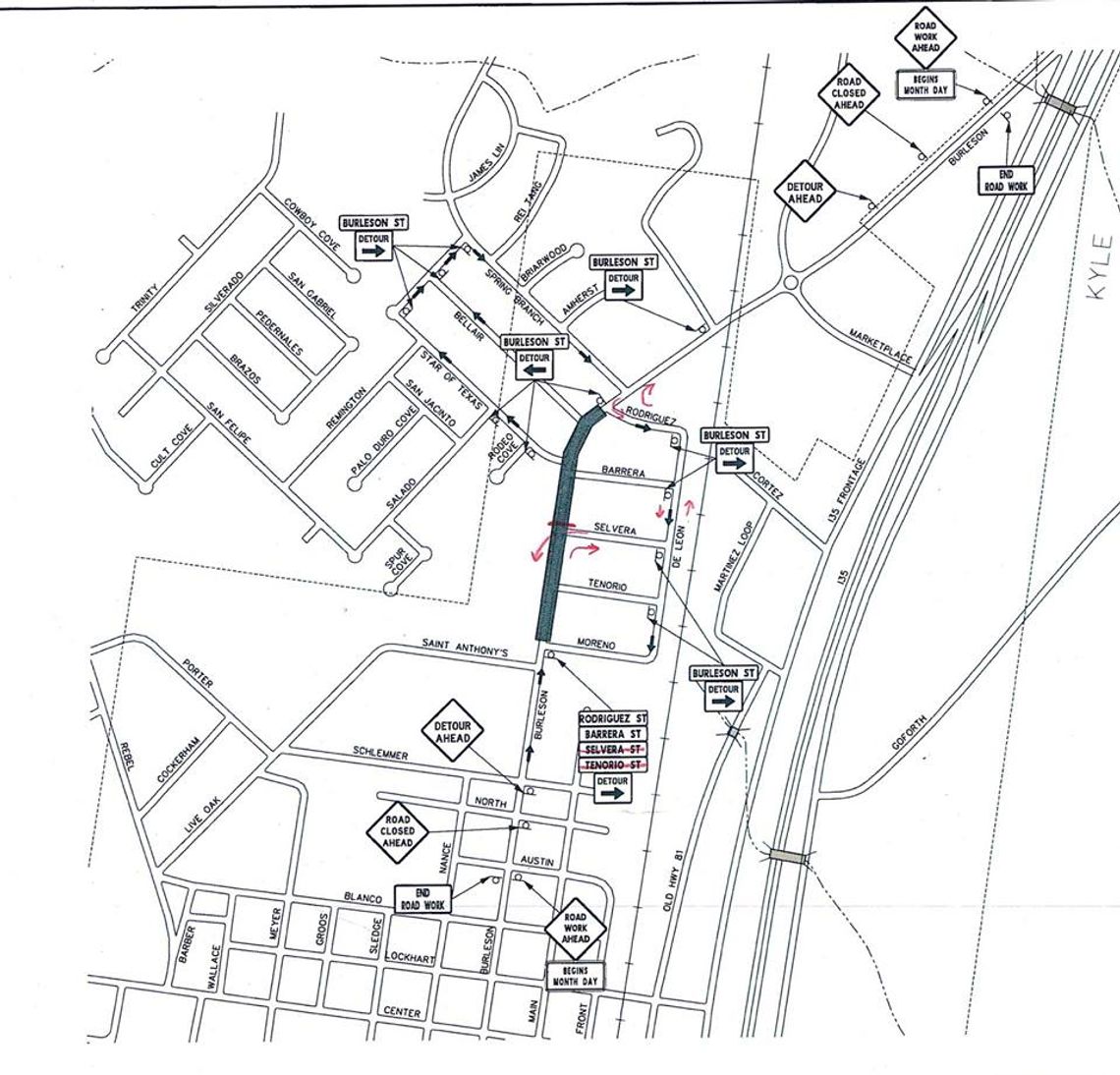 Kyle to close Burleson Street for utility relocation