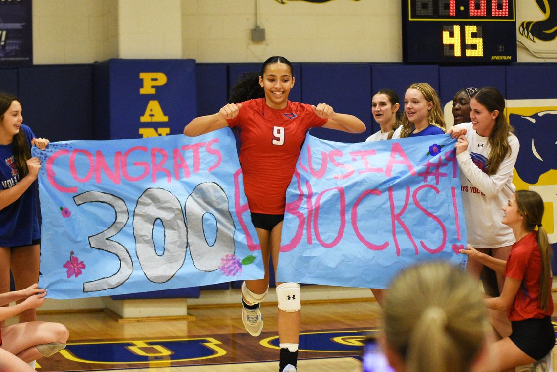 Lady Hawks sweep Panthers, senior celebrates 300th block Lady Hawks sweep Panthers, senior celebrates 300th block