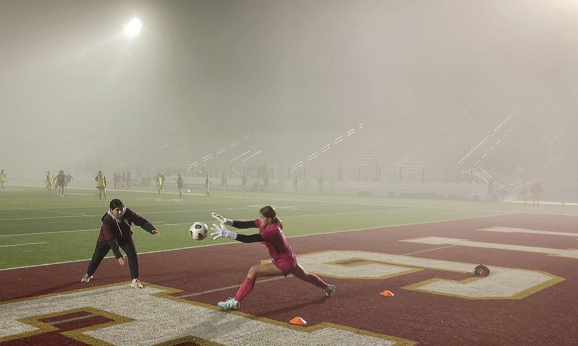 Lady Tigers, Maroons battle fog and tie 1-1