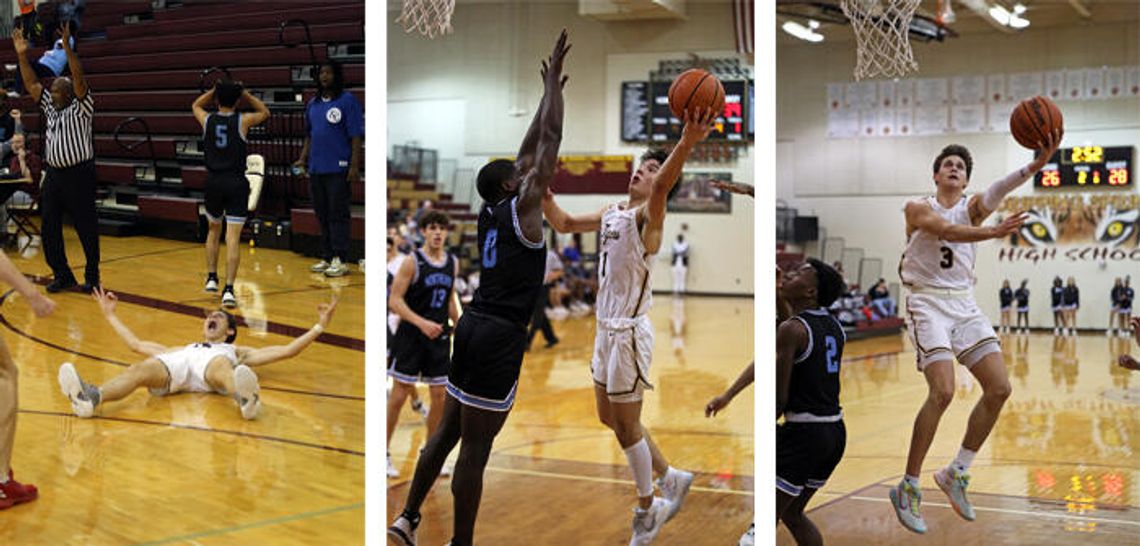 Last second three pointer lifts Tigers to 59-56 win