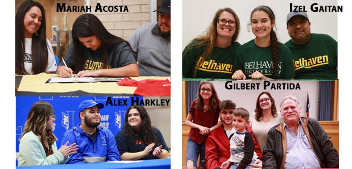 Local athletes sign letters of intent