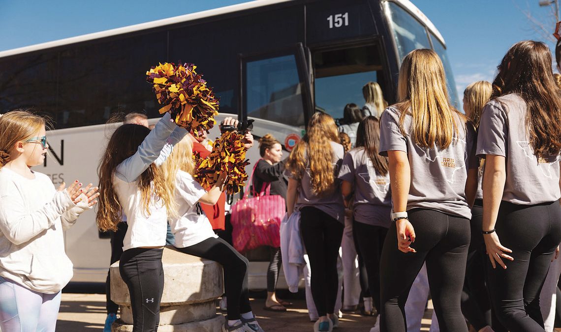 Local cheerleaders head to State