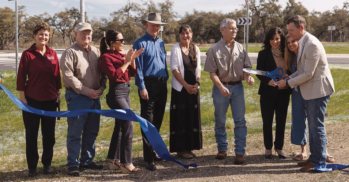 Local officials cut ribbon on Darden Hill roundabout Local officials cut ribbon on Darden Hill roundabout