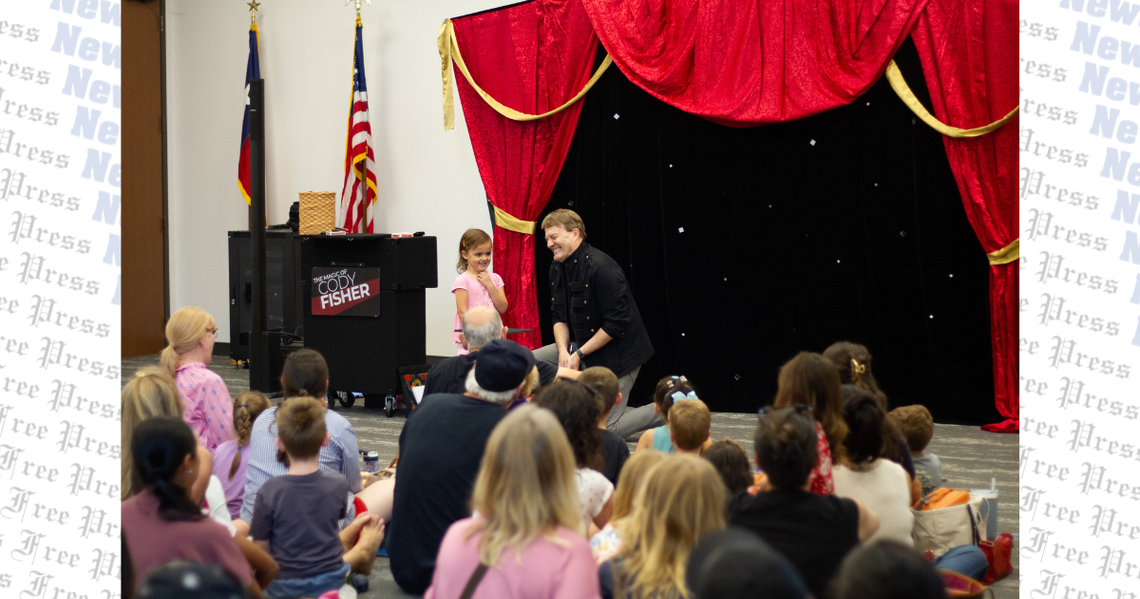 Magician Cody Fisher delights young and old at Buda Public Library Magician Cody Fisher delights young and old at Buda Public Library