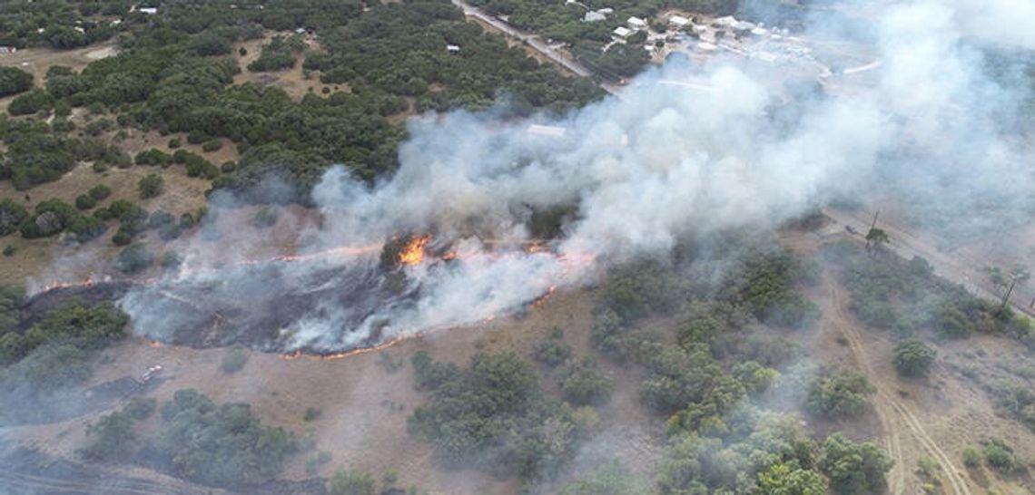 Mowing sparks 10 to 15-acre grass fire near Wimberley
