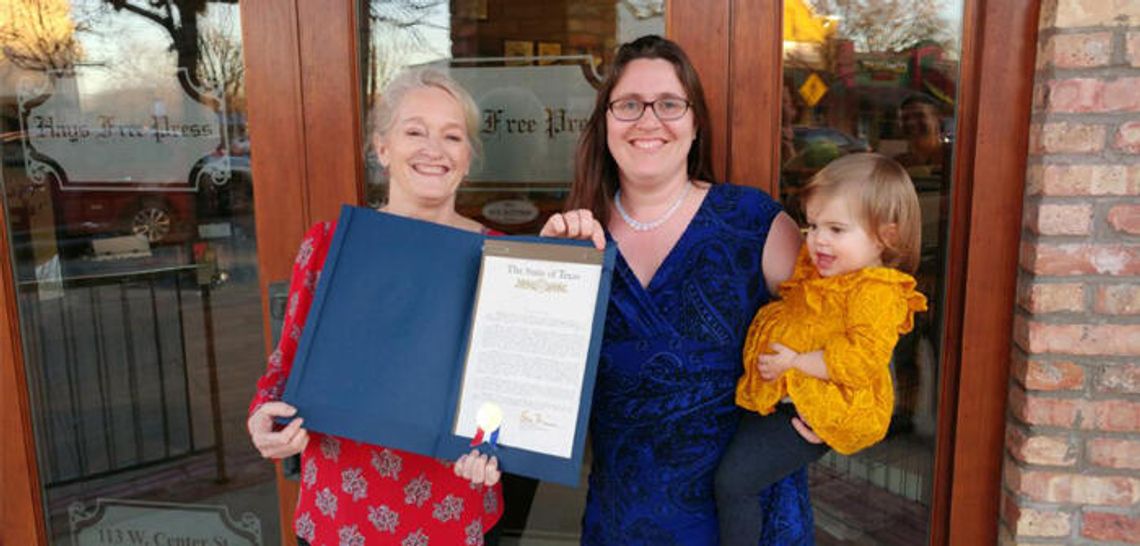 News-Dispatch publisher honored with resolution from Zwiener