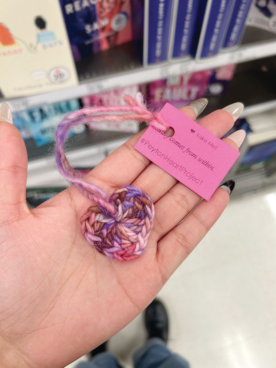 Nonprofit hopes to encourage others through advocacy, crochet hearts