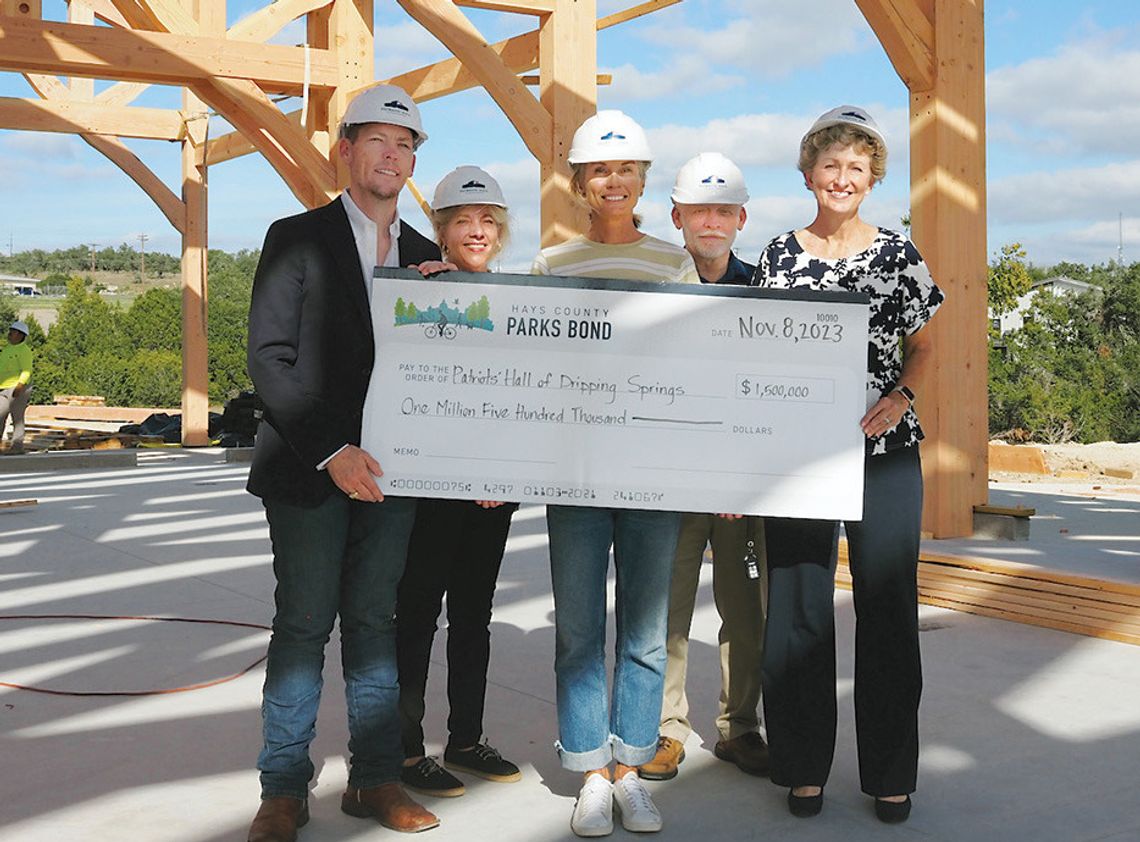 Patriots’ Hall presented with $1.5M check Patriots’ Hall presented with $1.5M check