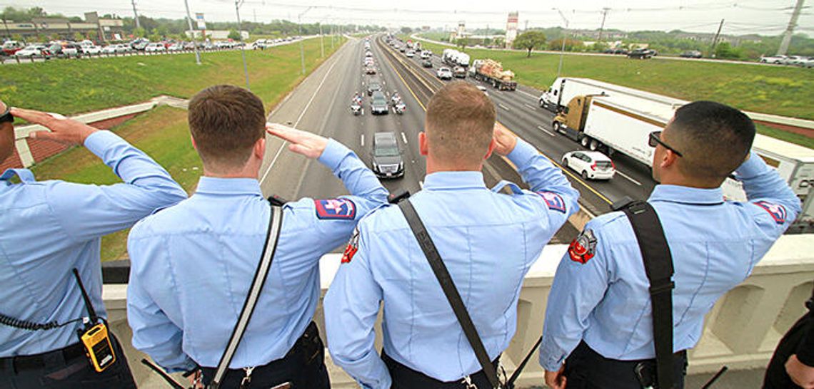 Paying their respects Paying their respects