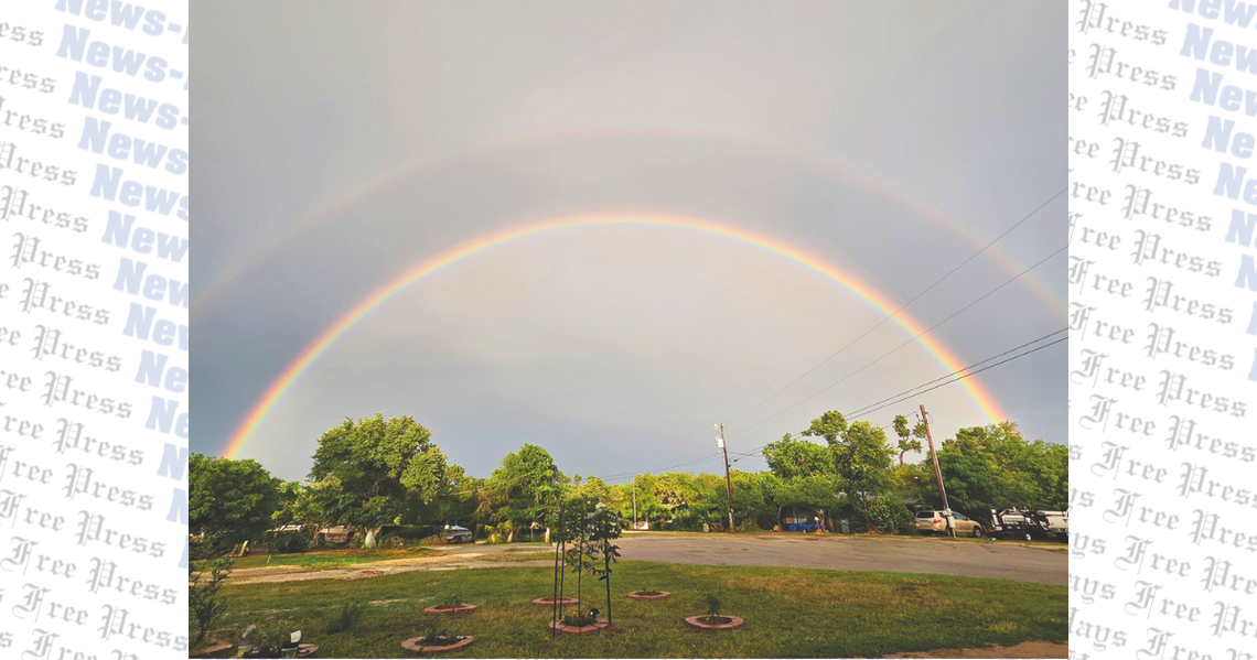 Rainbows light up the Hill Country sky Rainbows light up the Hill Country sky