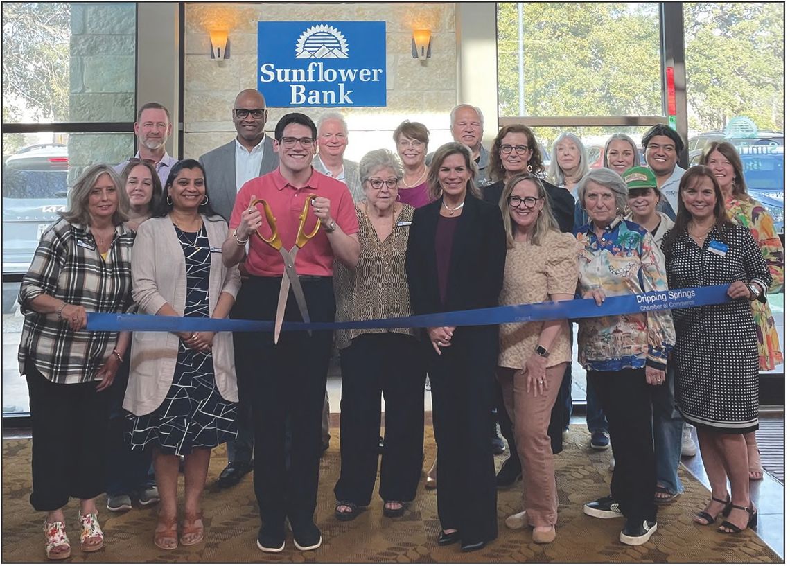Sunflower Bank celebrates partnership with Dripping Springs Chamber of Commerce
