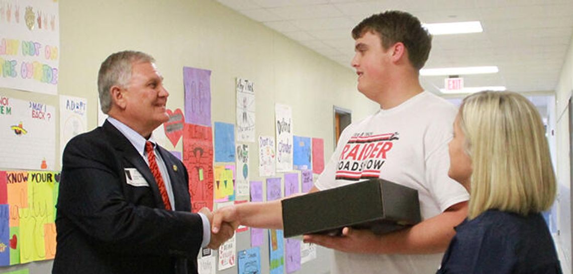 Surprise scholarship for Steele