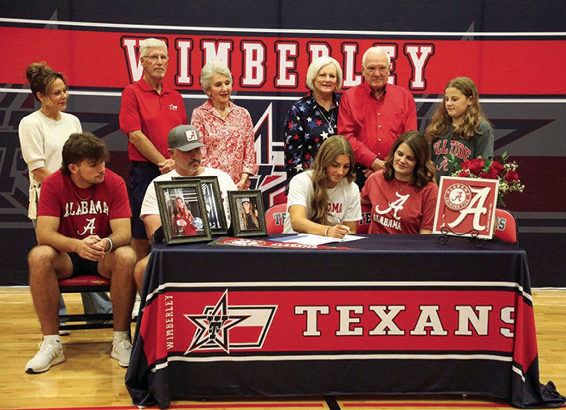 Texan volleyball player signs to Alabama Texan volleyball player signs to Alabama