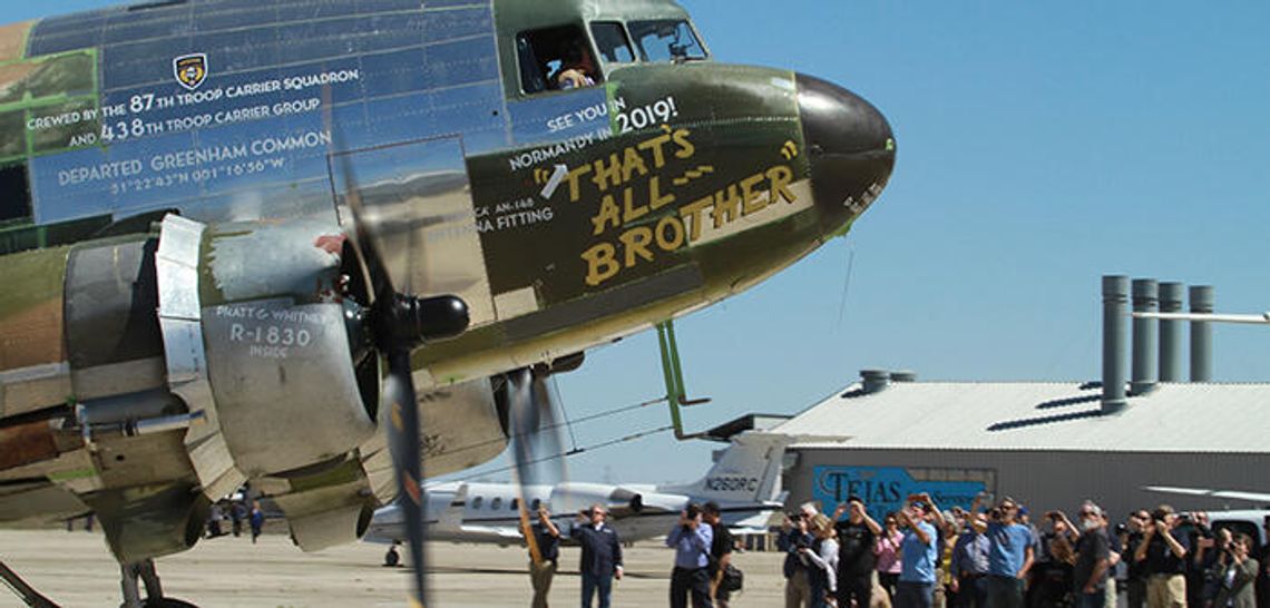 That's All Brother: Historic aircraft touches down in San Marcos