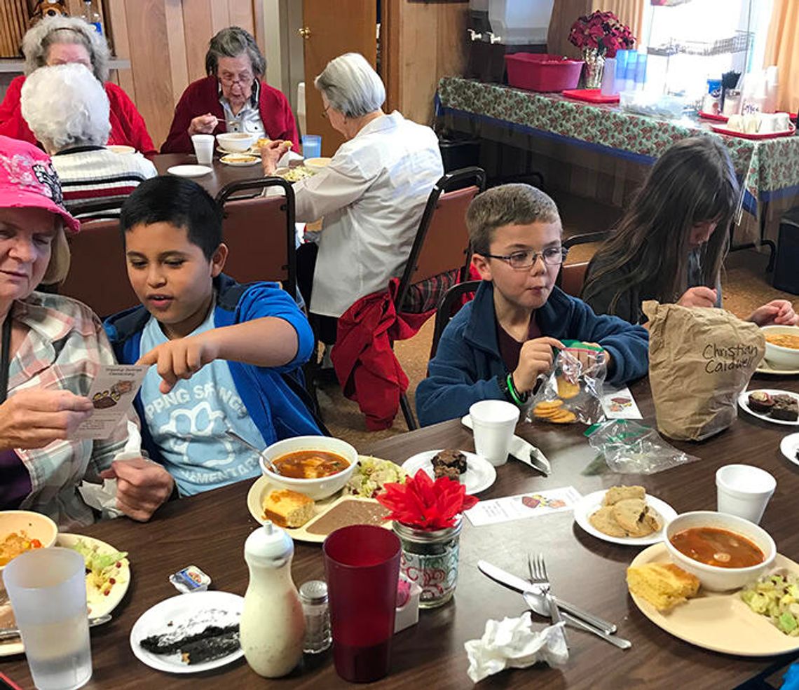 Tigers share experience at senior activity center