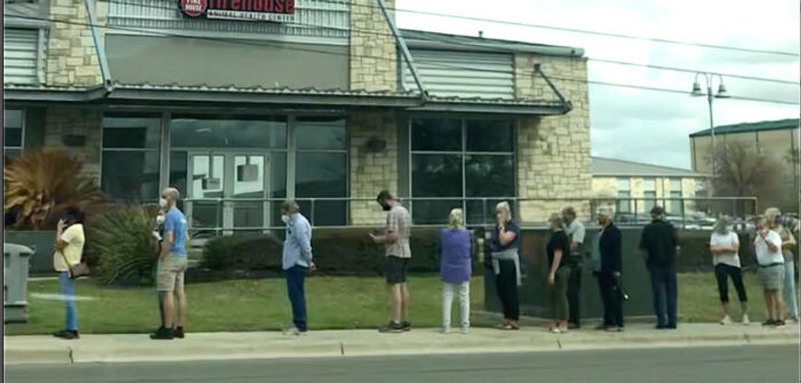 Vaccine surge causing long lines in Kyle