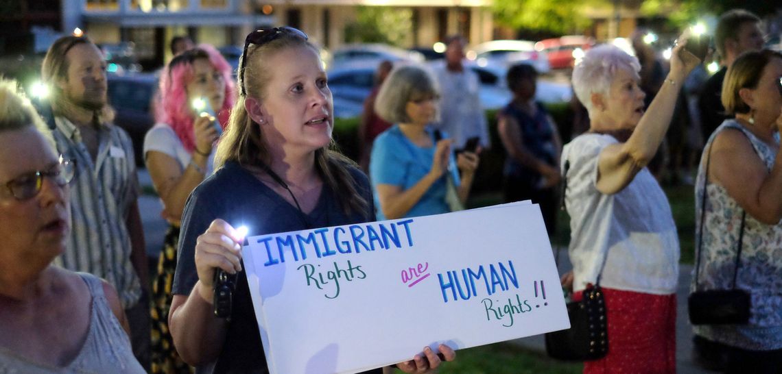 Vigil protesting conditions of immigration facilities held