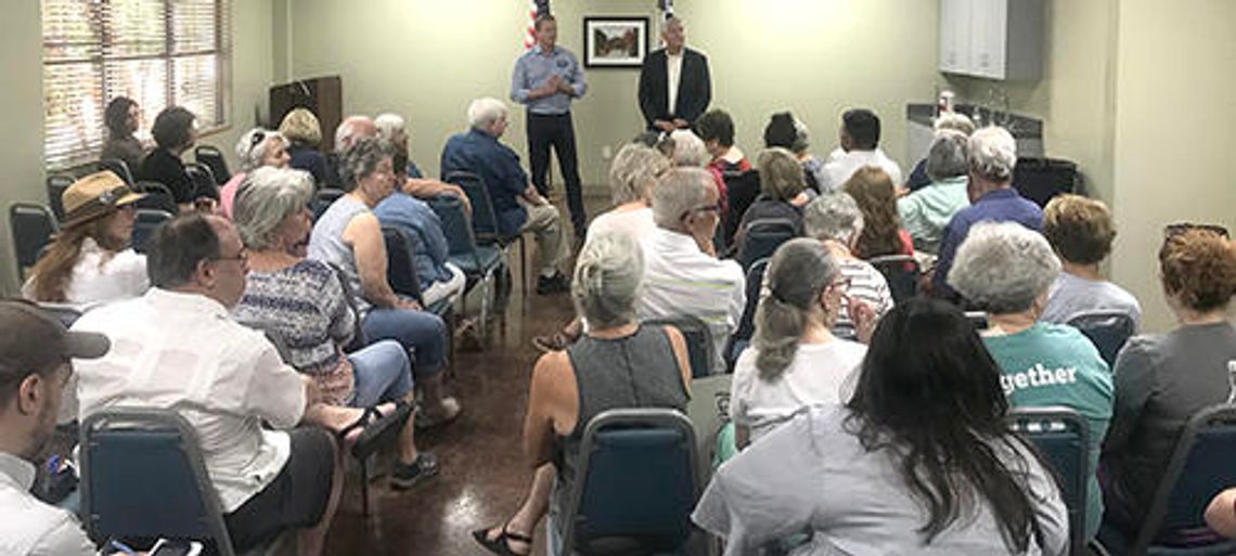 Water, schools top public forum