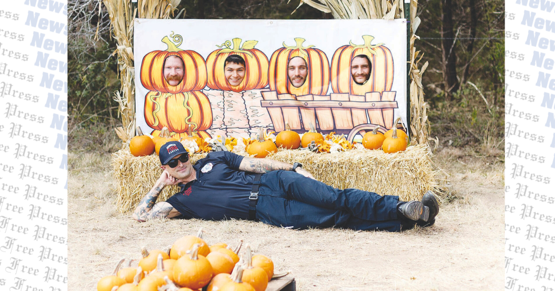 Wimberley Fire Rescue falls into pumpkin fun